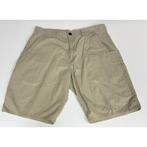 Dickies Shorts Mens Size 36 Khaki Ripstop Work Loose Fit Cell Pocket